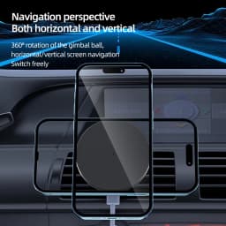 Magnetic Car Wireless Charger Suitable for iPhone 12 13 14 15 16 Pro Max Mini Air Vent Car Phone Holder Stand Fast Car Charging