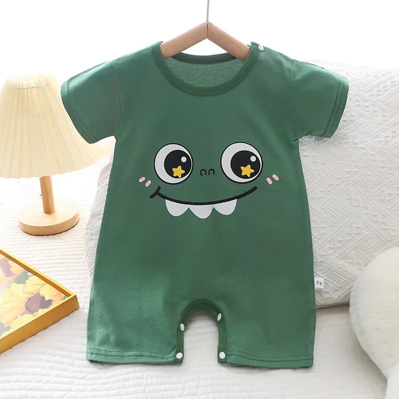 Summer cartoon Baby One-piece Clothes Romper Short Sleeve Climb Clothing Newborn Jumpsuits Toddler Girl boy Onesie