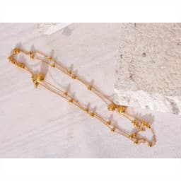 Yhpup Statement Stainless Steel Vintage Beads Chain Handmade Sweater Necklace Trendy Golden 18K Gold Plated Fashion Jewelry New