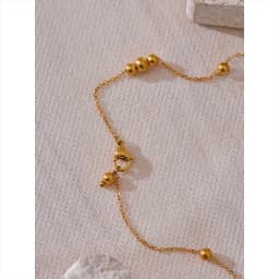 Yhpup Statement Stainless Steel Vintage Beads Chain Handmade Sweater Necklace Trendy Golden 18K Gold Plated Fashion Jewelry New