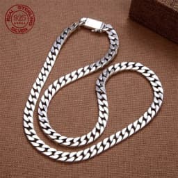 Factory Price 100% S925 Sterling Silver Bracelet 8MM Punk S925 Silver Jewelry Never Fade Men Jewelry Gifts