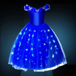 Light up Snow White Dress for Little Girl 2-10 Yrs Birthday Party Elsa Costume Princess Ball Gown with LED 2024 Rapunzel Cosplay