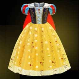 Light up Snow White Dress for Little Girl 2-10 Yrs Birthday Party Elsa Costume Princess Ball Gown with LED 2024 Rapunzel Cosplay