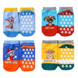 4PCS/SET Original Paw Patrol Children's Spring Autumn Socks Boys Girls Cotton Shorts Short Tube Non Slip Floor Socks Age 2-6T