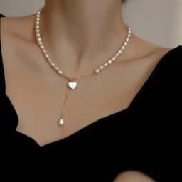 100% Natural Freshwater Pearl Romantic Love Heart Female Jewelry Set For Women Necklace Bracelet Birthday Gifts No Fade Cheap