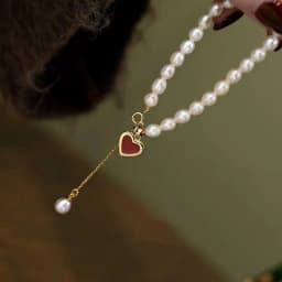 100% Natural Freshwater Pearl Romantic Love Heart Female Jewelry Set For Women Necklace Bracelet Birthday Gifts No Fade Cheap