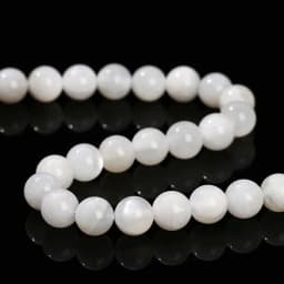 3A Natural Stone White Moonstone Bead Round Loose Spacer Shiny Bead 6 8 10mm For Jewelry Making Diy Necklace Bracelet Accessory