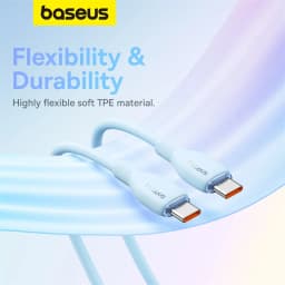 Baseus PD 100W USB C To USB Type C Cable For Macbook Fast Charging Charger Wire Cord For iPhone 16 15 Type-C Cable For Xiaomi