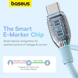Baseus PD 100W USB C To USB Type C Cable For Macbook Fast Charging Charger Wire Cord For iPhone 16 15 Type-C Cable For Xiaomi
