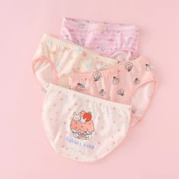 4pcs Girl Cotton Bright Color Briefs Soft Breathable Underpants Girl Quality Underwear Size 85-165 Kids Healthy Panties