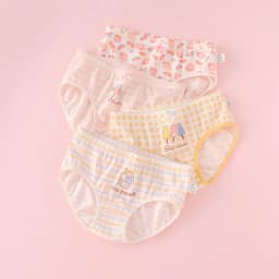 4pcs Girl Cotton Bright Color Briefs Soft Breathable Underpants Girl Quality Underwear Size 85-165 Kids Healthy Panties