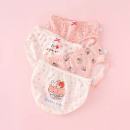 4pcs Girl Cotton Bright Color Briefs Soft Breathable Underpants Girl Quality Underwear Size 85-165 Kids Healthy Panties