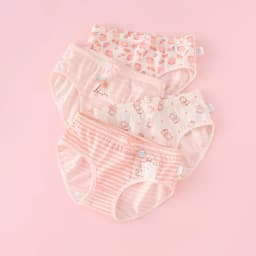 4pcs Girl Cotton Bright Color Briefs Soft Breathable Underpants Girl Quality Underwear Size 85-165 Kids Healthy Panties