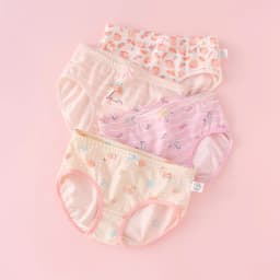 4pcs Girl Cotton Bright Color Briefs Soft Breathable Underpants Girl Quality Underwear Size 85-165 Kids Healthy Panties