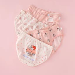 4pcs Girl Cotton Bright Color Briefs Soft Breathable Underpants Girl Quality Underwear Size 85-165 Kids Healthy Panties