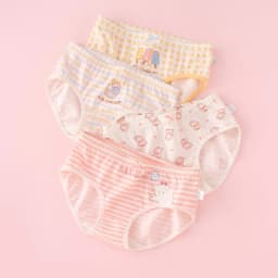 4pcs Girl Cotton Bright Color Briefs Soft Breathable Underpants Girl Quality Underwear Size 85-165 Kids Healthy Panties