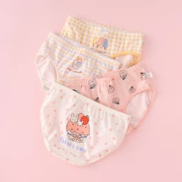 4pcs Girl Cotton Bright Color Briefs Soft Breathable Underpants Girl Quality Underwear Size 85-165 Kids Healthy Panties