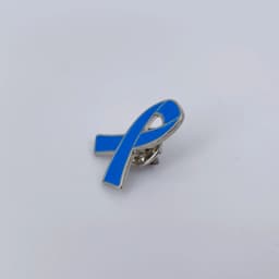 5/10/50/100pcs Colon Cancer Awareness Pins - Blue Ribbon Enamel Lapel Pin Bulk -- Prostate & Childhood Cancer Awareness Items
