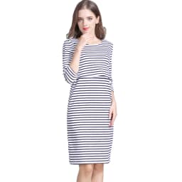 Maternity Nursing Dress Cotton Striped Summer Spring Skirt Pregnancy Dress for Pregnant Woman Dress Breastfeeding Dress