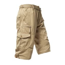 Men's Cargo Shorts Tactical Joggers Quick Dry Casual Relaxed Fit Straight Long Shorts High Quality Streetwear