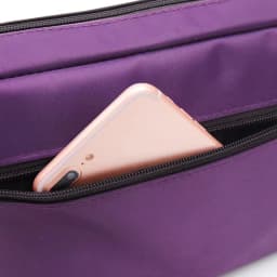 Purple One Shoulder Crossbody Bag Portable Commuting Large Capacity Simplicity Storage Bag Garland Letter Series Print Pattern