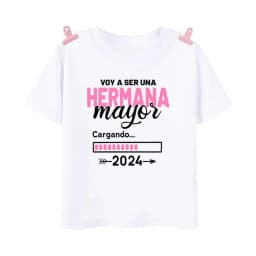 I'm Being Promoted To Big Sister T-shirt Baby Announcement T Shirt Kids Spanish Print Tee Girl Tops Children Tops Summer Clothes