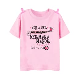 I'm Being Promoted To Big Sister T-shirt Baby Announcement T Shirt Kids Spanish Print Tee Girl Tops Children Tops Summer Clothes