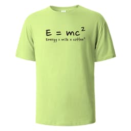 Energy Milk Coffee Print T-Shirt 100% Cotton Summer Tees For Men Women Oversize Casual Tops