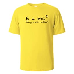 Energy Milk Coffee Print T-Shirt 100% Cotton Summer Tees For Men Women Oversize Casual Tops