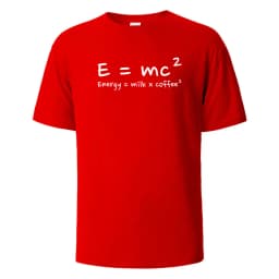 Energy Milk Coffee Print T-Shirt 100% Cotton Summer Tees For Men Women Oversize Casual Tops