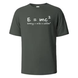 Energy Milk Coffee Print T-Shirt 100% Cotton Summer Tees For Men Women Oversize Casual Tops