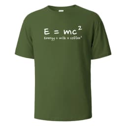 Energy Milk Coffee Print T-Shirt 100% Cotton Summer Tees For Men Women Oversize Casual Tops