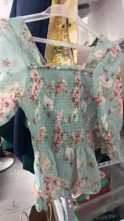 Blouses Women Slim Floral Print Lantern Sleeve Elegant Female Temperament Schoolgirls Summer All-match Leisure Holiday Clothes