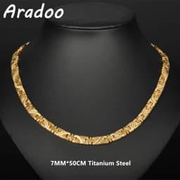 Titanium Steel Dragon Scales Necklace Magnetic Therapy Necklace Germanium Collar