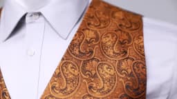 Hi-Tie Solid Voilet Lilac Mens Suit Vest 4PC Woven Waistcoat Tie Pocket Square Cufflink Business Wedding Dress Waist Jacket