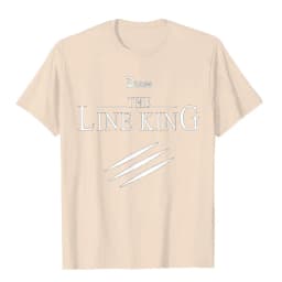 Funny Drugs The Line King Design Gift T-Shirt Faddish Birthday T Shirts Cotton Men's T Shirt Birthday Fashion streetwear