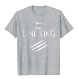 Funny Drugs The Line King Design Gift T-Shirt Faddish Birthday T Shirts Cotton Men's T Shirt Birthday Fashion streetwear