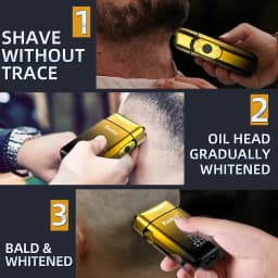 Kemei TX10 New Electric Shaver with LED Display Rechargeable Beard Shaver Men's Bald Shaver Original Blade Accessories