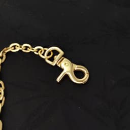 Fine Brass Wallet Jean Japanese Fish U Hook Belt Lock Spring Swivel Italian Flat Cross Link Chain Gift for Friend