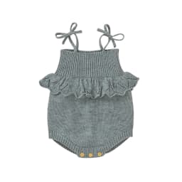 Spaghetti Straps Sleeveless Baby Girls Summer Rompers One-piece Jumpsuit Knit Acrylic Newborn Infant Bodysuit Playsuit Sleepsuit