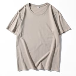 Men's Solid Color Round Neck Cotton Short Sleeved T-shirt Summer Comfortable Top