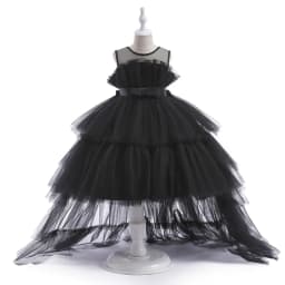 8 Colors Kid's Party Formal Evening Dresses Elegant Party Dresses For Girls Dresses With Trailing Detachable Princess Dress