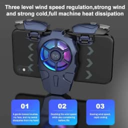 MEMO AK03 Mobile Phone Gaming Trigger Joystick Gamepad Fan Radiator 2 IN 1 Aim Shooting L1R1 Key Button Game Cooler for IOS PUBG