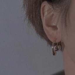 Modern Jewelry Cool Trend 2024 New Metallic Round Bead Teardrop Earrings For Women Party Gifts Ear Accessories Hot Sale