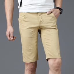 2024 Summer Thin Casual Shorts Men's Casual Big Pocket Pants Fashion Straight Slim Male Knee Length Straight Beach Shorts