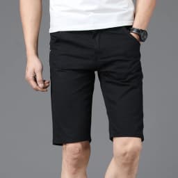 2024 Summer Thin Casual Shorts Men's Casual Big Pocket Pants Fashion Straight Slim Male Knee Length Straight Beach Shorts