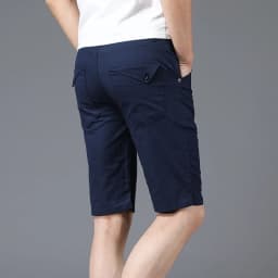 2024 Summer Thin Casual Shorts Men's Casual Big Pocket Pants Fashion Straight Slim Male Knee Length Straight Beach Shorts