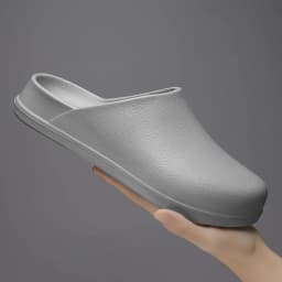 Couple's Baotou Slippers Waterproof Anti slip Oil proof Chef Shoes Summer new Men's and Women's Soft Sole comfort Casual Sandals