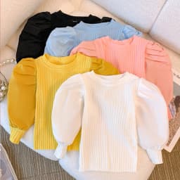 Girls White Long Sleeve T-shirt Shirt Princess Shirt for Tddler Girl Sweet Pullover Casual Shirt Children Tops Pullover