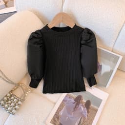 Girls White Long Sleeve T-shirt Shirt Princess Shirt for Tddler Girl Sweet Pullover Casual Shirt Children Tops Pullover